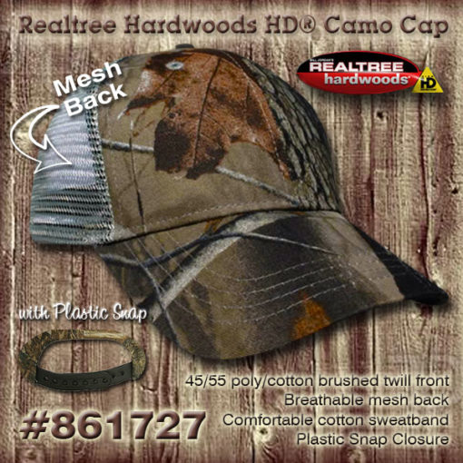 Realtree® Custom Embroidered Hunt Club Headwear Graphics by Hurricane